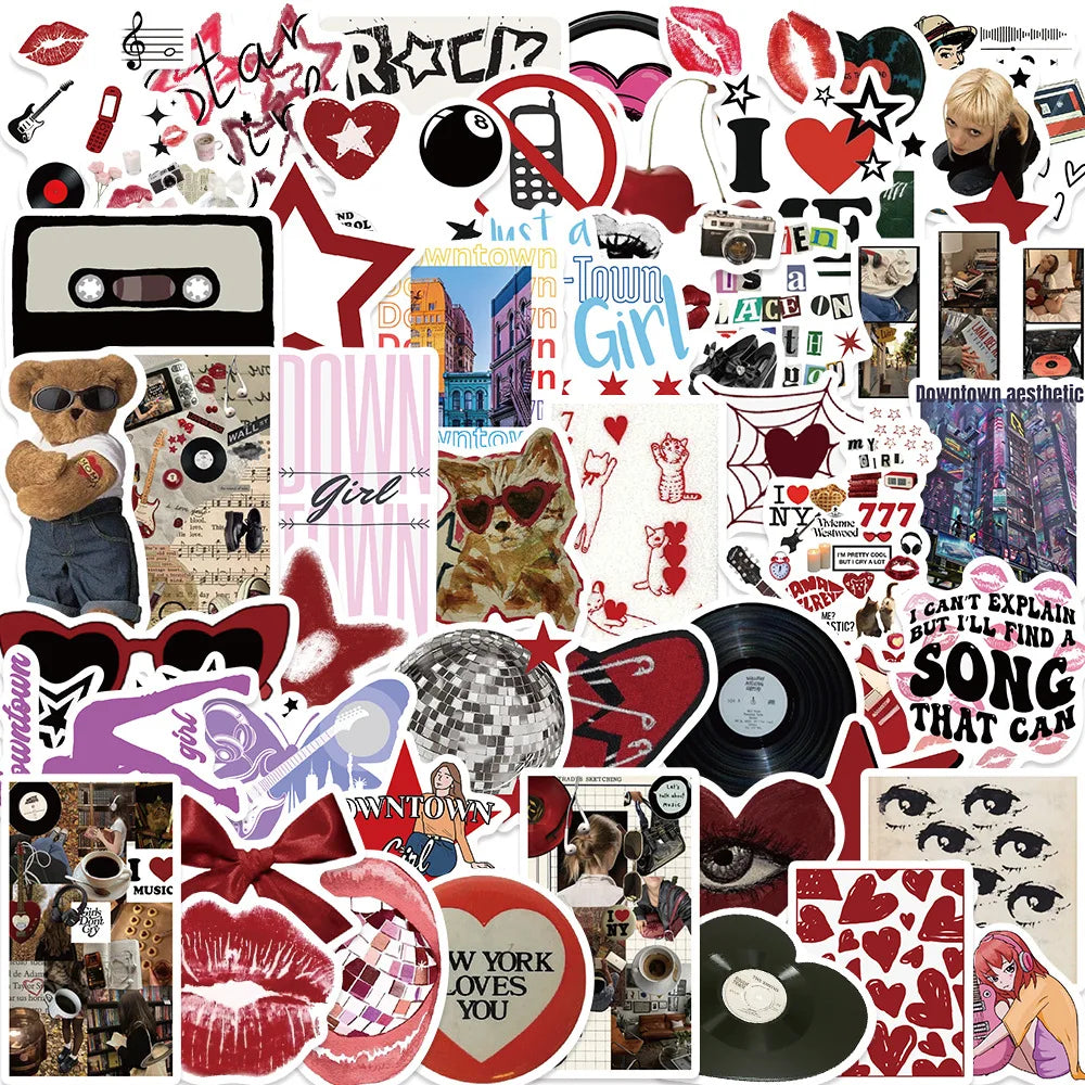 Downtown Y2K stickers