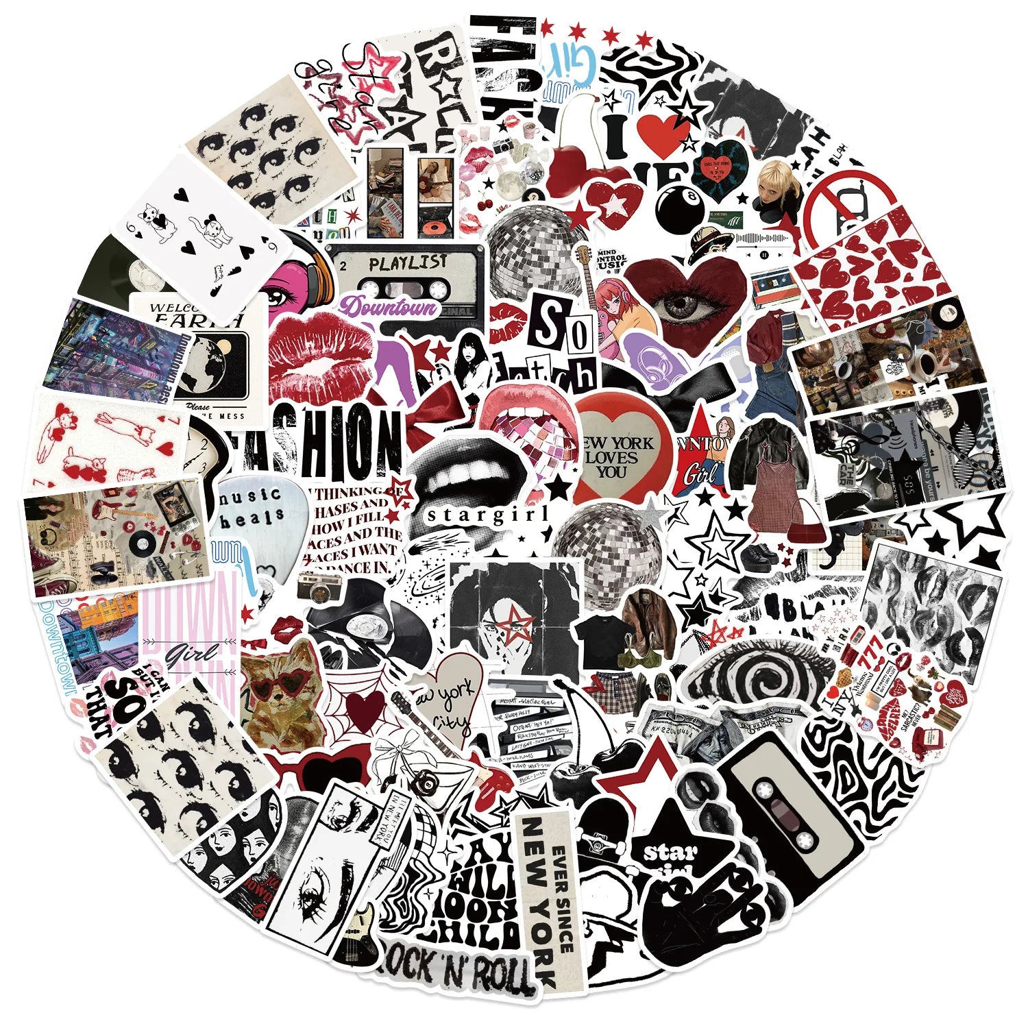 Downtown Y2K stickers